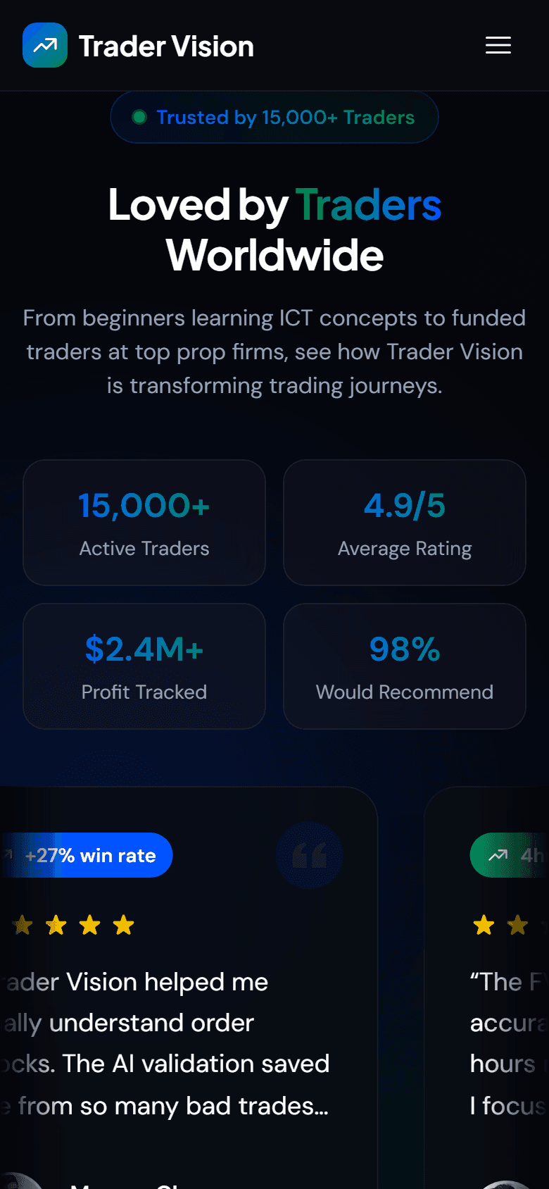 Trader Vision — Loved by traders worldwide