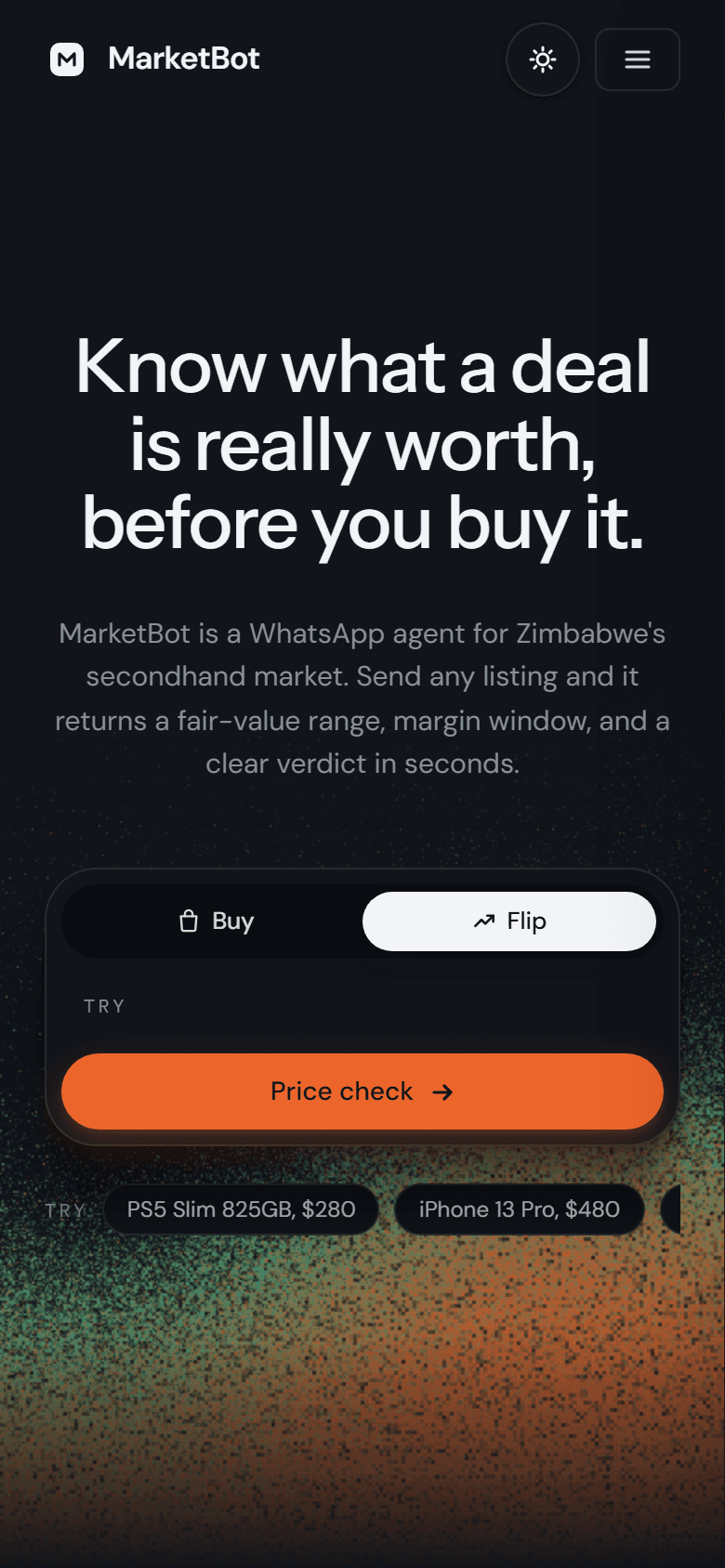 MarketBot — Know what a deal is worth